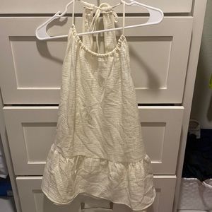 Target Cream Flowy Dress NWT